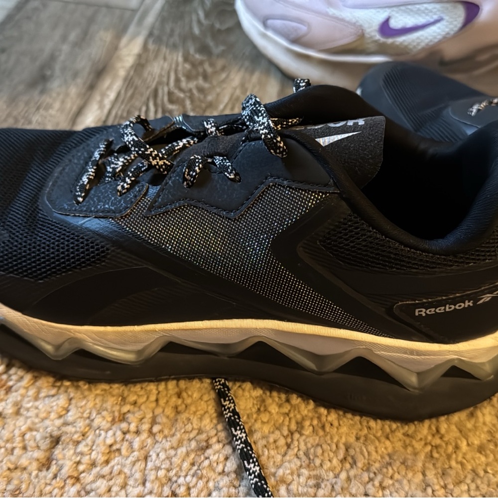 Reebok Black and White Athletic Shoes